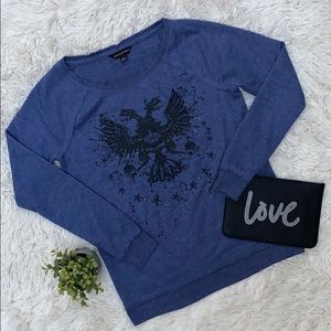 Rock & Republic Graphic Sweatshirt 💗 Blue & Black